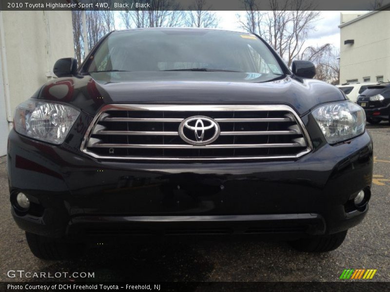 Black / Black 2010 Toyota Highlander Sport 4WD