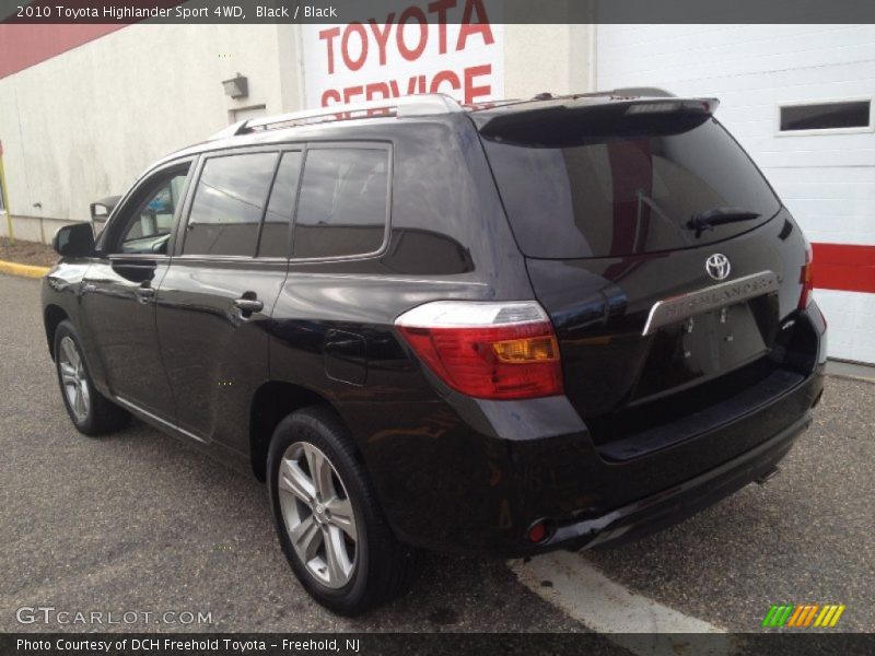 Black / Black 2010 Toyota Highlander Sport 4WD