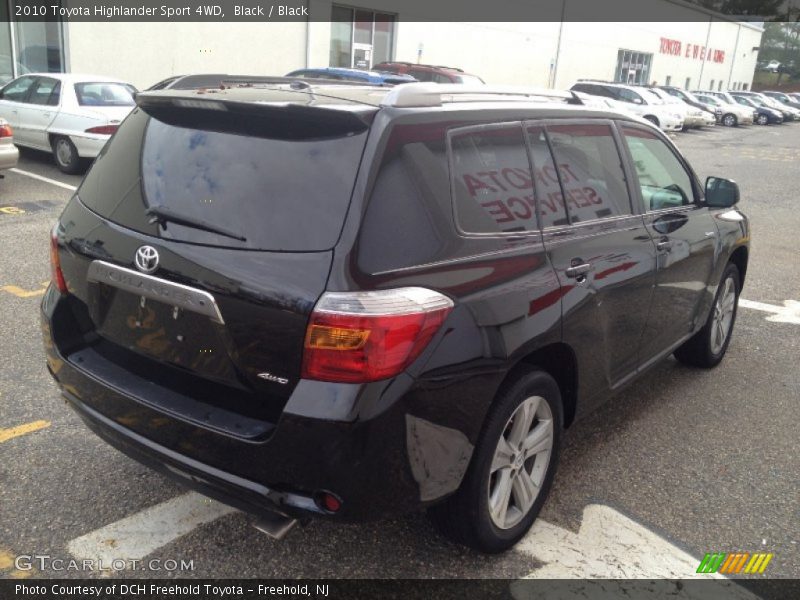 Black / Black 2010 Toyota Highlander Sport 4WD