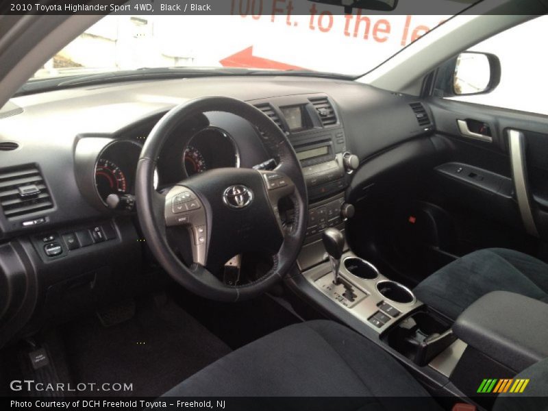 Black / Black 2010 Toyota Highlander Sport 4WD