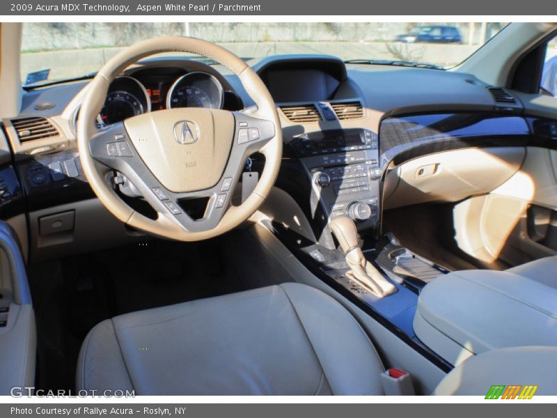 Aspen White Pearl / Parchment 2009 Acura MDX Technology