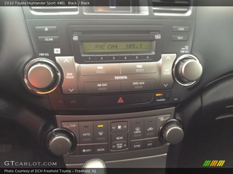 Black / Black 2010 Toyota Highlander Sport 4WD