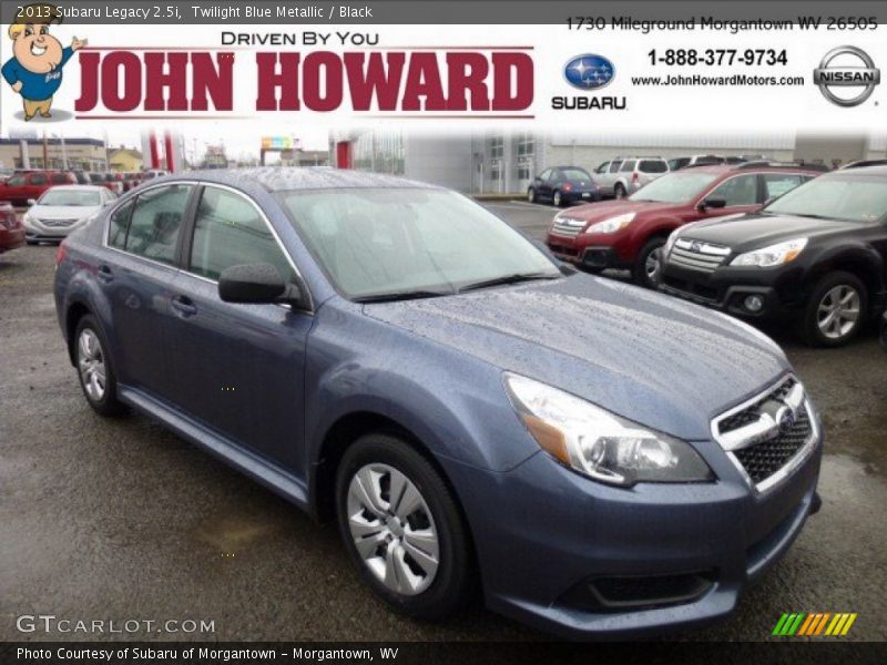 Twilight Blue Metallic / Black 2013 Subaru Legacy 2.5i