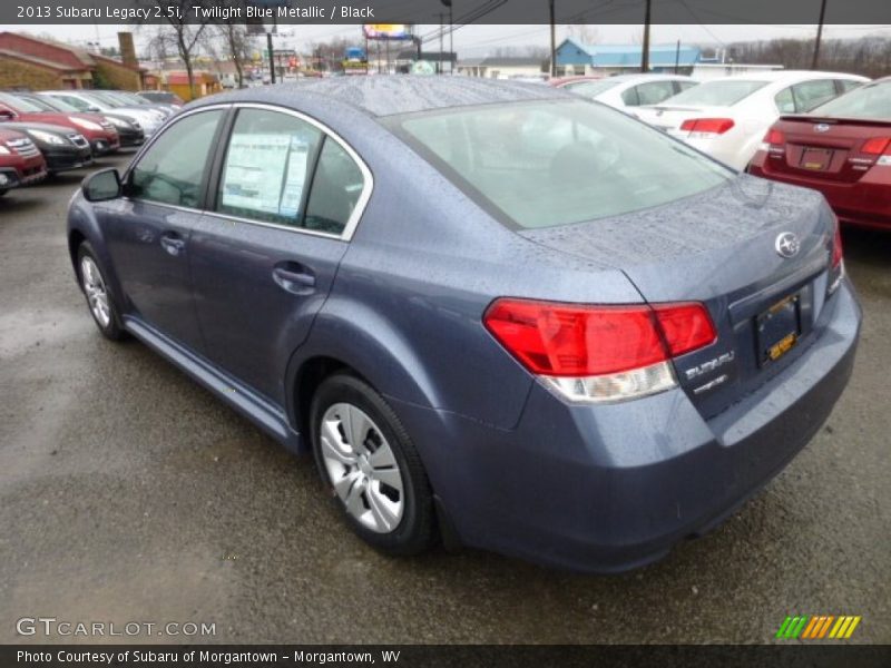 Twilight Blue Metallic / Black 2013 Subaru Legacy 2.5i
