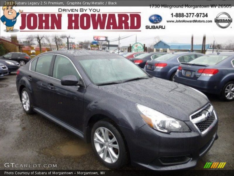 Graphite Gray Metallic / Black 2013 Subaru Legacy 2.5i Premium
