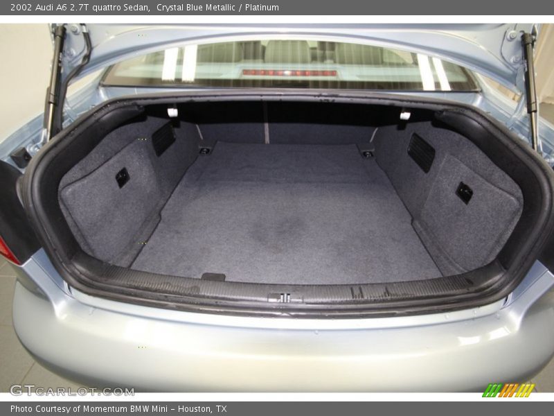 Crystal Blue Metallic / Platinum 2002 Audi A6 2.7T quattro Sedan