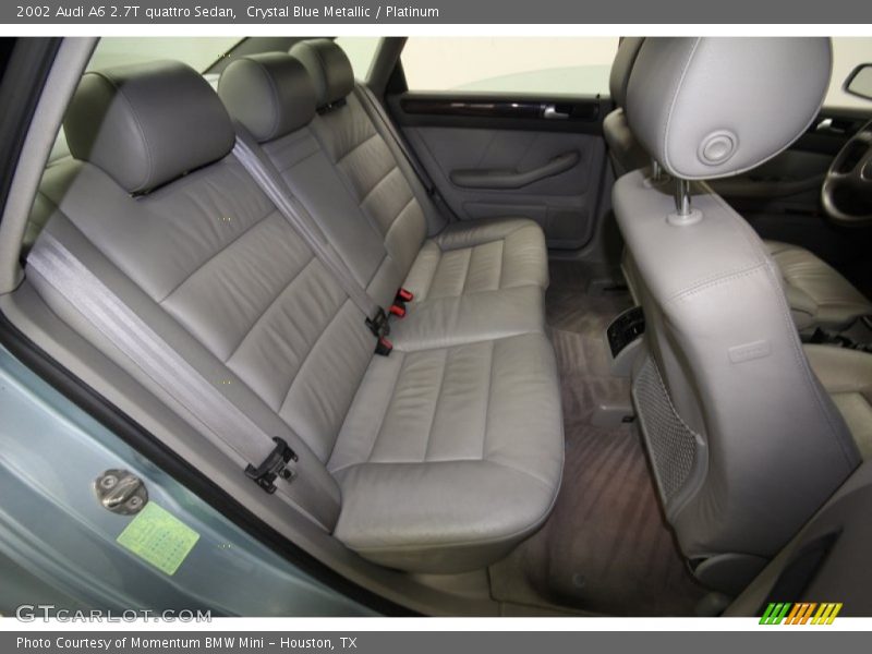 Crystal Blue Metallic / Platinum 2002 Audi A6 2.7T quattro Sedan