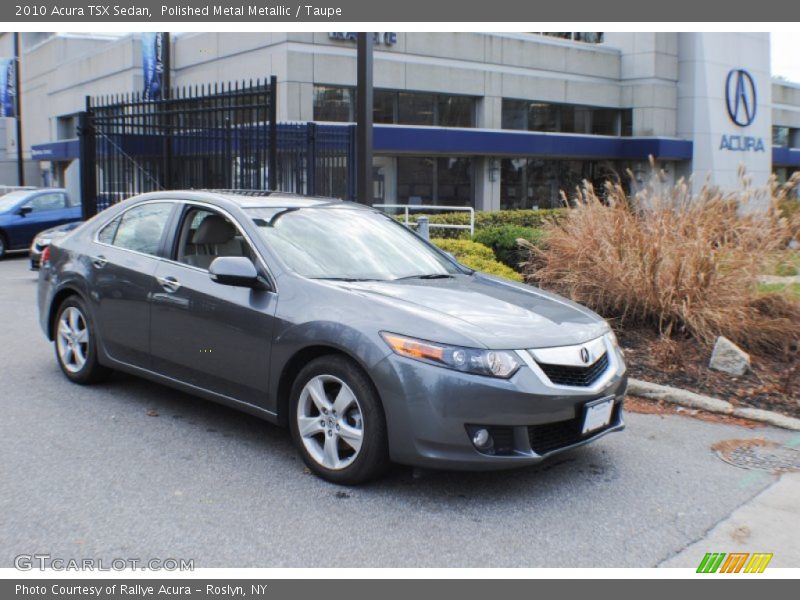 Polished Metal Metallic / Taupe 2010 Acura TSX Sedan