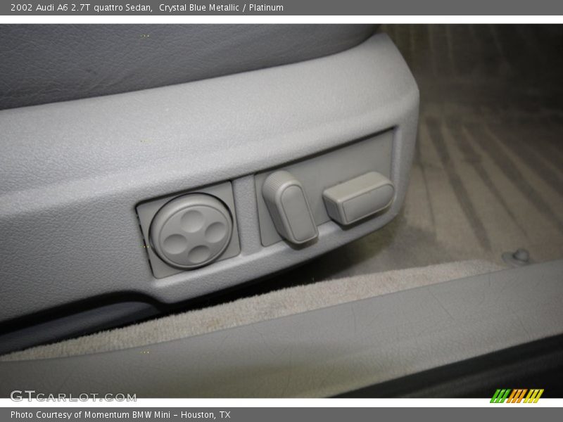 Crystal Blue Metallic / Platinum 2002 Audi A6 2.7T quattro Sedan