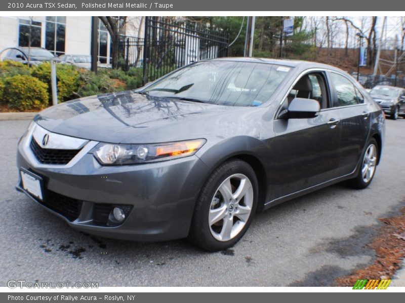 Polished Metal Metallic / Taupe 2010 Acura TSX Sedan