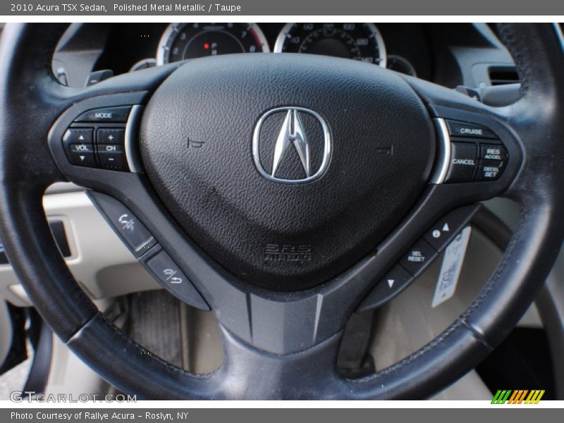 Polished Metal Metallic / Taupe 2010 Acura TSX Sedan