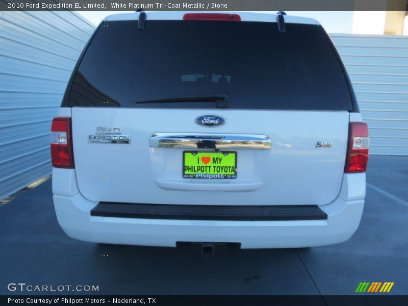 White Platinum Tri-Coat Metallic / Stone 2010 Ford Expedition EL Limited