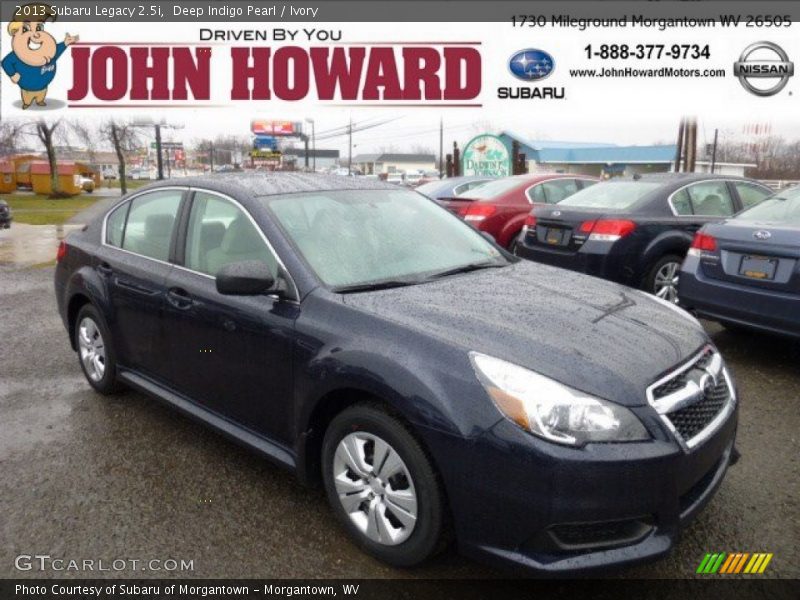 Deep Indigo Pearl / Ivory 2013 Subaru Legacy 2.5i