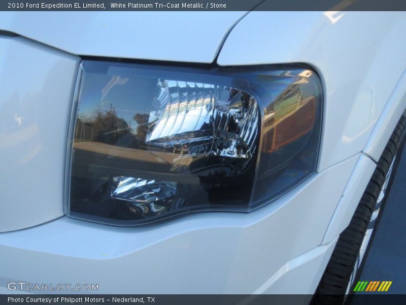 White Platinum Tri-Coat Metallic / Stone 2010 Ford Expedition EL Limited