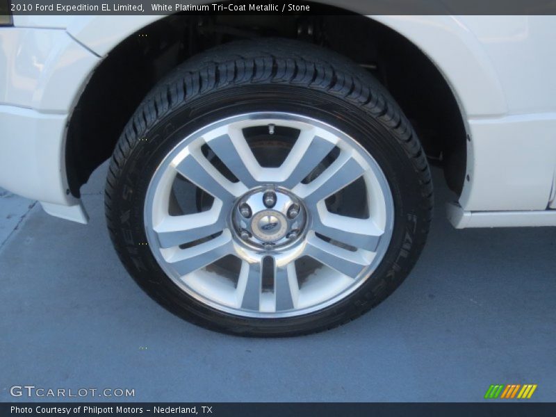 White Platinum Tri-Coat Metallic / Stone 2010 Ford Expedition EL Limited