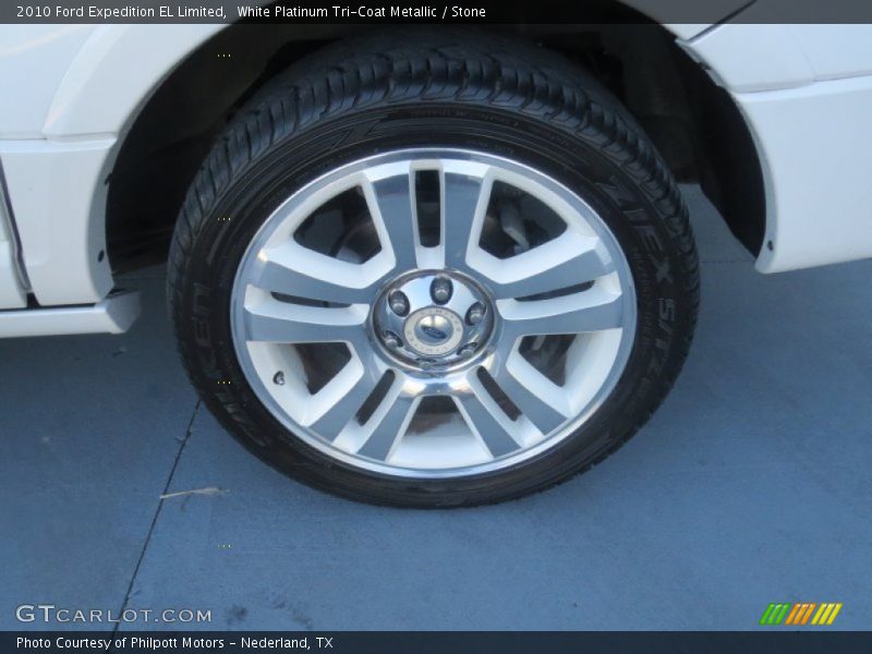 White Platinum Tri-Coat Metallic / Stone 2010 Ford Expedition EL Limited