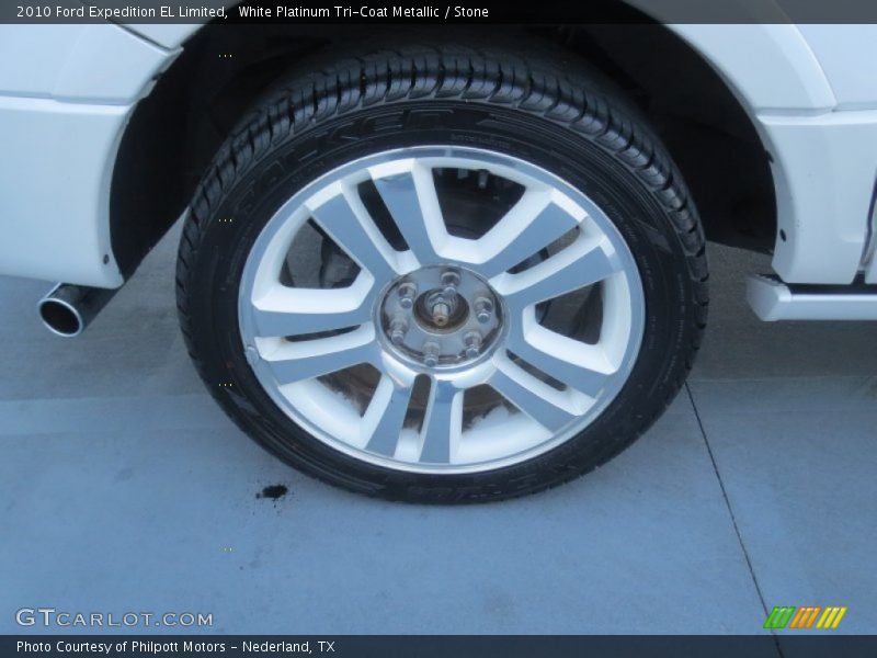 White Platinum Tri-Coat Metallic / Stone 2010 Ford Expedition EL Limited
