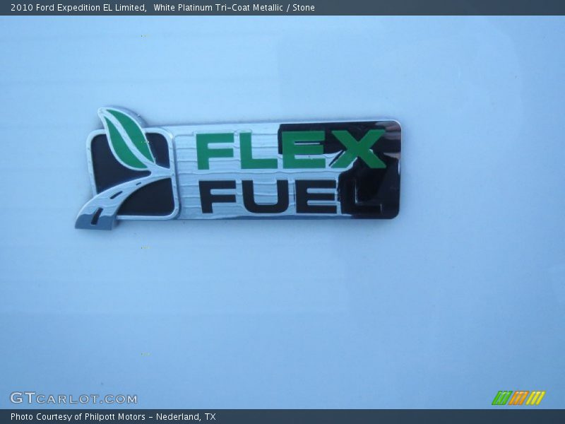 White Platinum Tri-Coat Metallic / Stone 2010 Ford Expedition EL Limited
