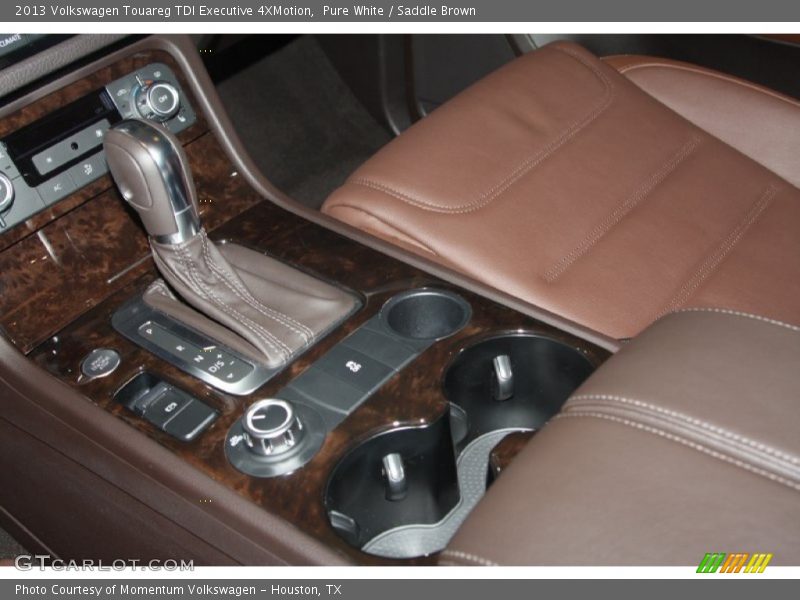 Pure White / Saddle Brown 2013 Volkswagen Touareg TDI Executive 4XMotion