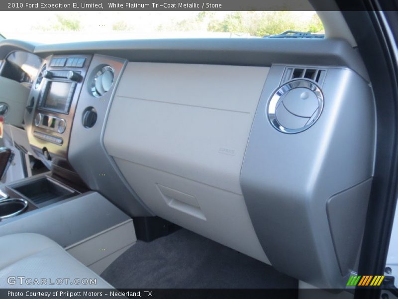 White Platinum Tri-Coat Metallic / Stone 2010 Ford Expedition EL Limited