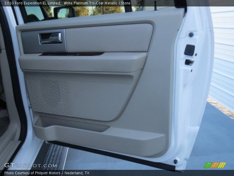 White Platinum Tri-Coat Metallic / Stone 2010 Ford Expedition EL Limited