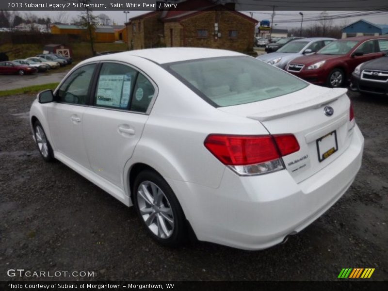 Satin White Pearl / Ivory 2013 Subaru Legacy 2.5i Premium