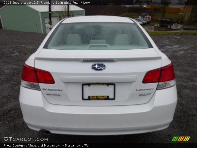 Satin White Pearl / Ivory 2013 Subaru Legacy 2.5i Premium
