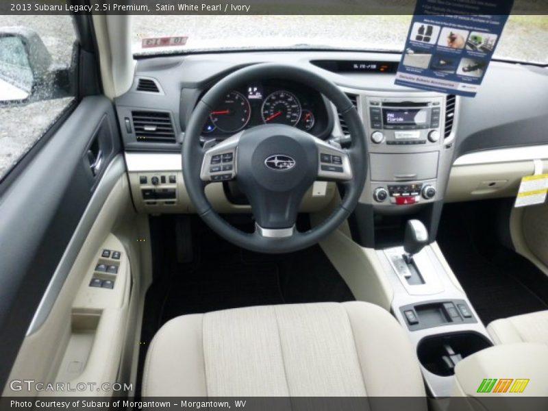 Satin White Pearl / Ivory 2013 Subaru Legacy 2.5i Premium