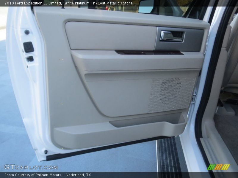 White Platinum Tri-Coat Metallic / Stone 2010 Ford Expedition EL Limited