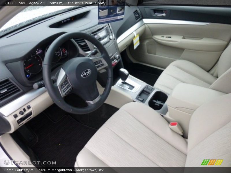 Satin White Pearl / Ivory 2013 Subaru Legacy 2.5i Premium
