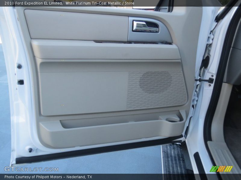 White Platinum Tri-Coat Metallic / Stone 2010 Ford Expedition EL Limited