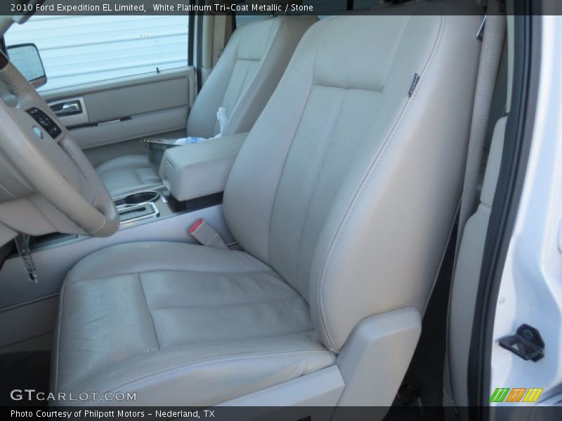 White Platinum Tri-Coat Metallic / Stone 2010 Ford Expedition EL Limited