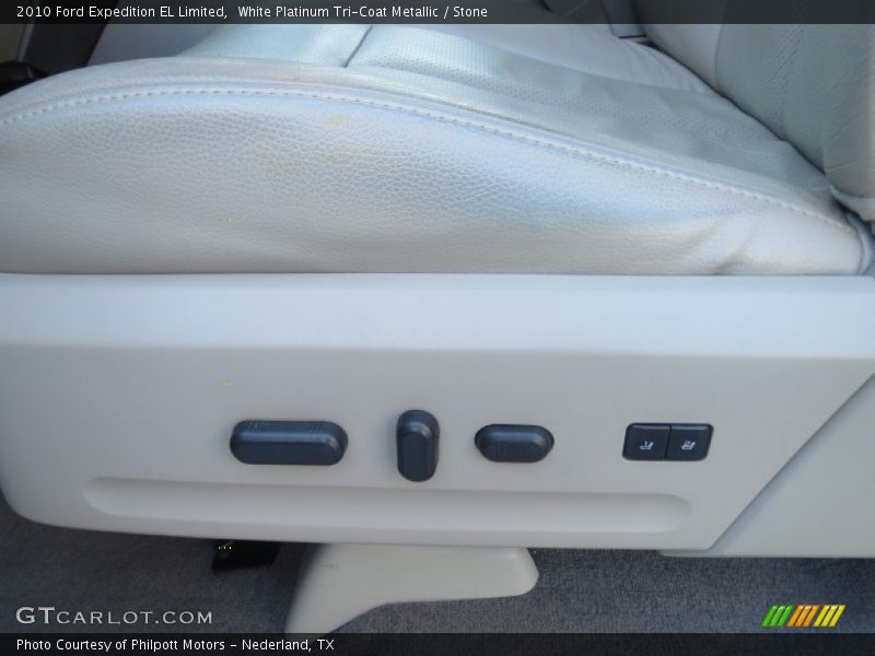 White Platinum Tri-Coat Metallic / Stone 2010 Ford Expedition EL Limited