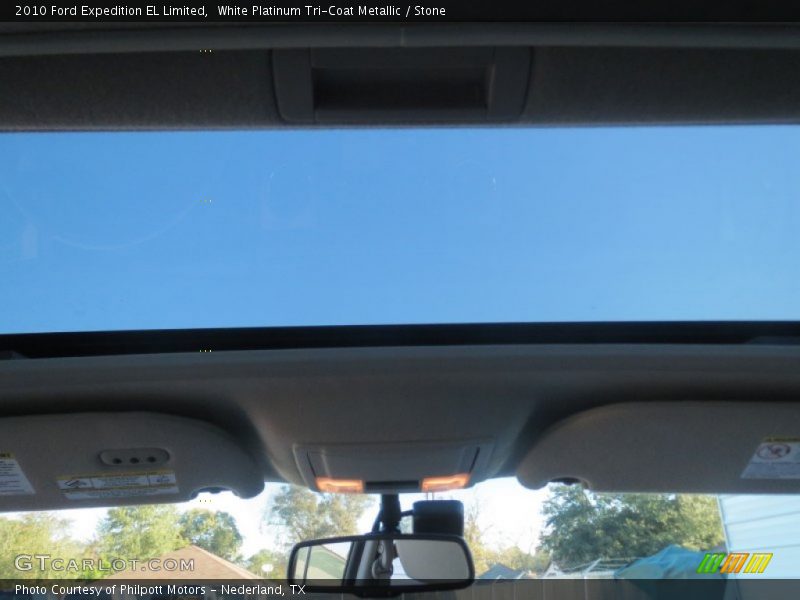 White Platinum Tri-Coat Metallic / Stone 2010 Ford Expedition EL Limited