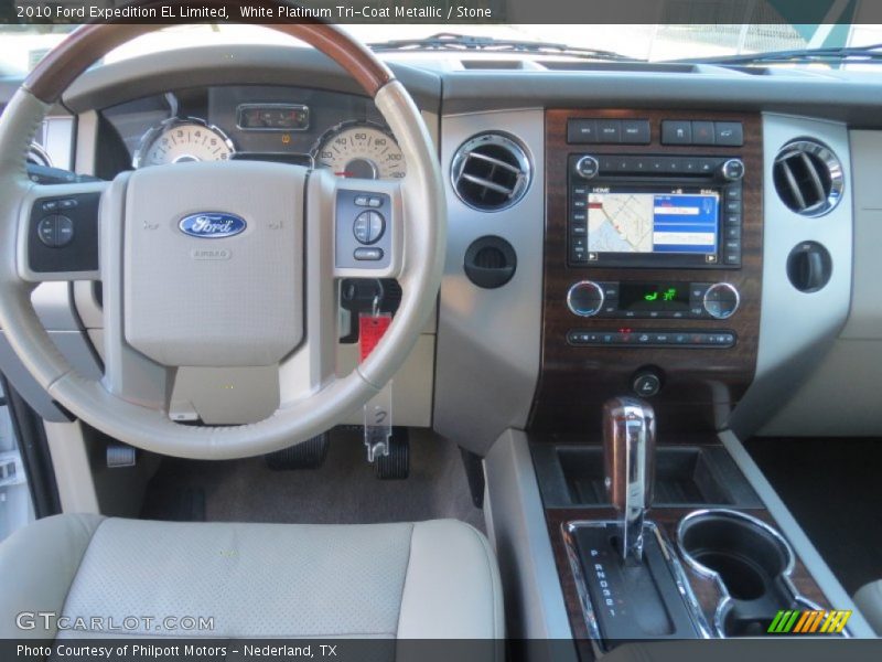 White Platinum Tri-Coat Metallic / Stone 2010 Ford Expedition EL Limited