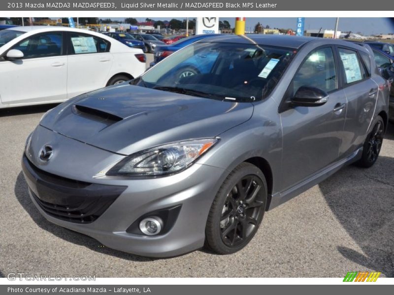 Liquid Silver Metallic / MAZDASPEED Black MPS Leather 2013 Mazda MAZDA3 MAZDASPEED3