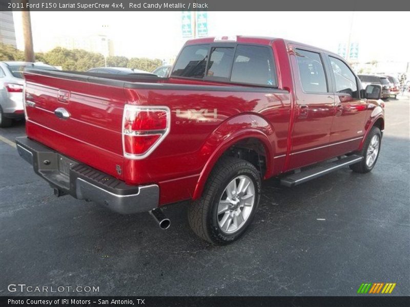 Red Candy Metallic / Black 2011 Ford F150 Lariat SuperCrew 4x4