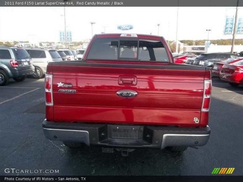 Red Candy Metallic / Black 2011 Ford F150 Lariat SuperCrew 4x4