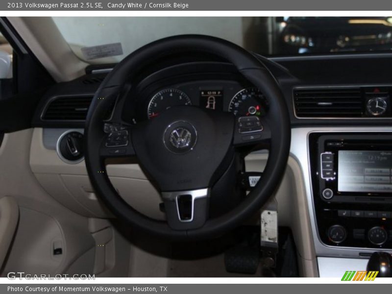 Candy White / Cornsilk Beige 2013 Volkswagen Passat 2.5L SE