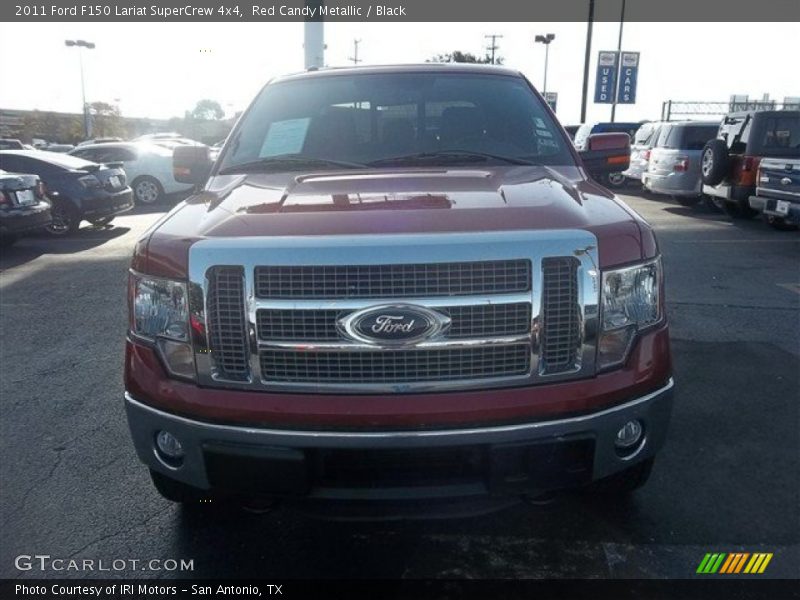 Red Candy Metallic / Black 2011 Ford F150 Lariat SuperCrew 4x4