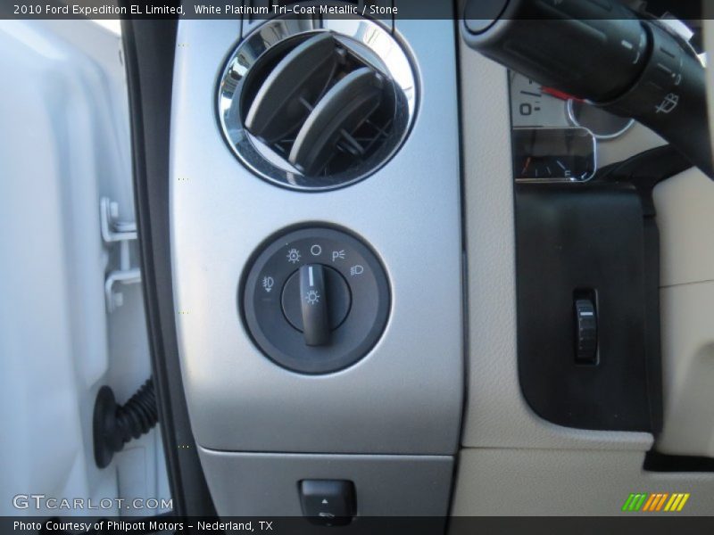 White Platinum Tri-Coat Metallic / Stone 2010 Ford Expedition EL Limited