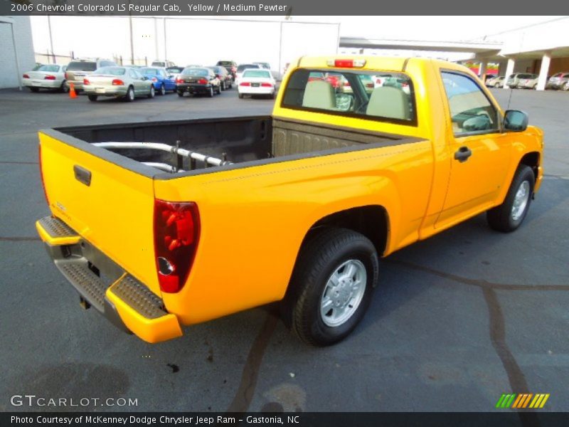 Yellow / Medium Pewter 2006 Chevrolet Colorado LS Regular Cab