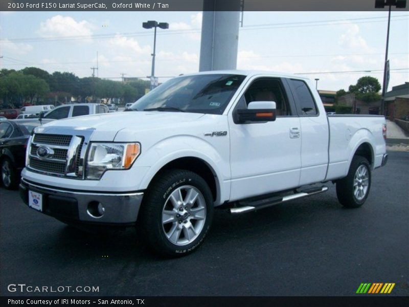 Oxford White / Tan 2010 Ford F150 Lariat SuperCab