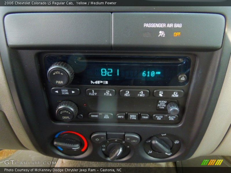 Controls of 2006 Colorado LS Regular Cab