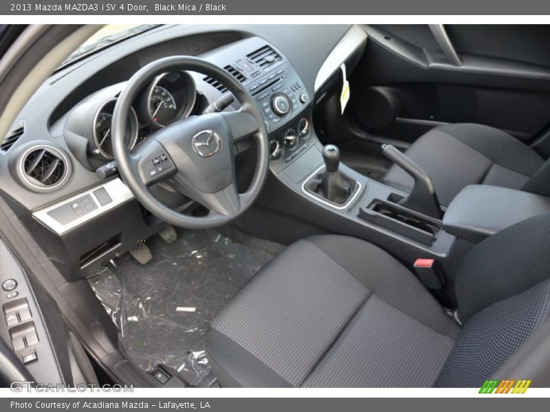  2013 MAZDA3 i SV 4 Door Black Interior