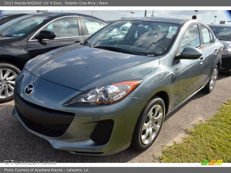 Dolphin Gray Mica / Black 2013 Mazda MAZDA3 i SV 4 Door