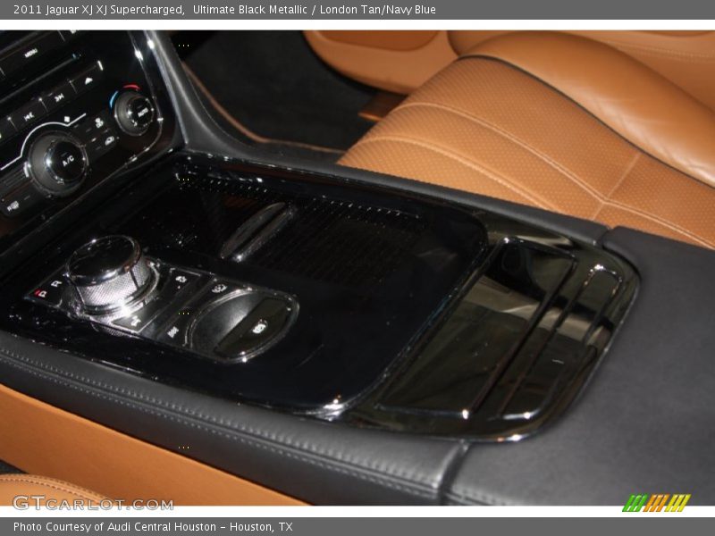 Ultimate Black Metallic / London Tan/Navy Blue 2011 Jaguar XJ XJ Supercharged