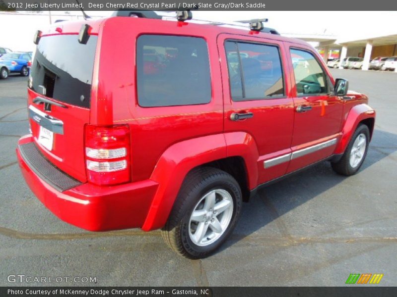 Deep Cherry Red Crystal Pearl / Dark Slate Gray/Dark Saddle 2012 Jeep Liberty Limited