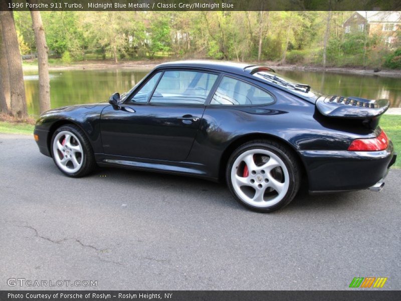 Midnight Blue Metallic / Classic Grey/Midnight Blue 1996 Porsche 911 Turbo