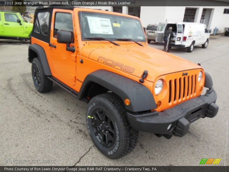 Crush Orange / Moab Black Leather 2013 Jeep Wrangler Moab Edition 4x4